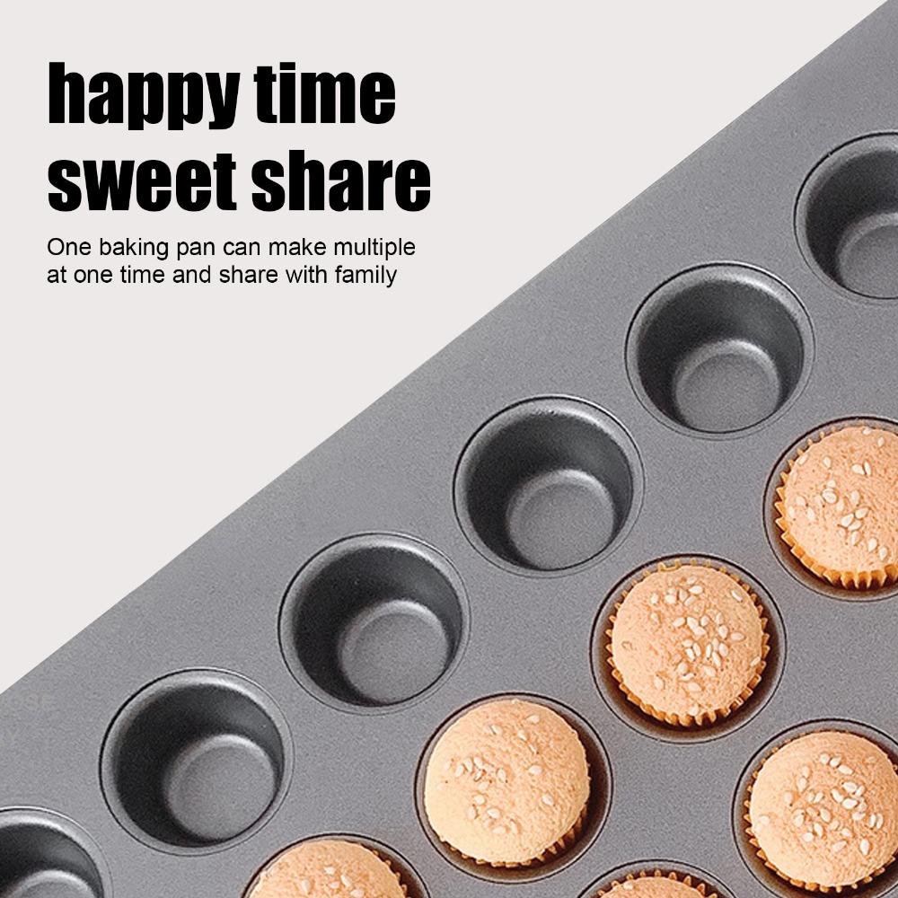 35 Grids Cupcake Baking Tray Carbon Steel Tart Quiche Mold Mini Muffin Pan Brownie Making