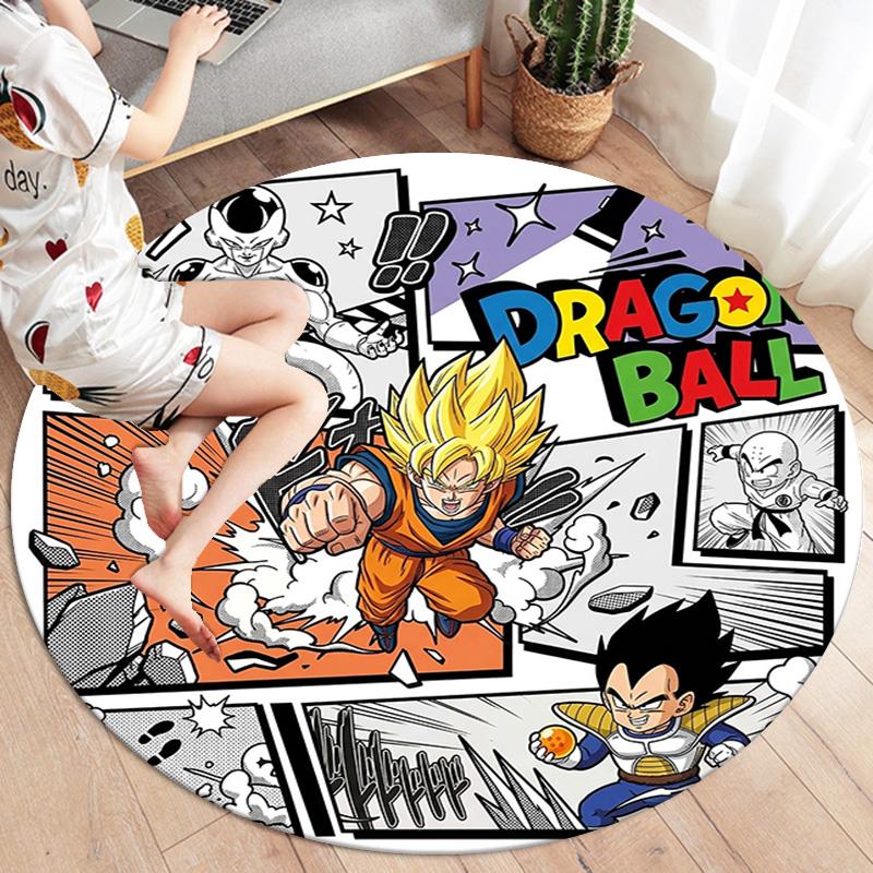 Dragon Ball Heroes Round Area Rug Carpet Rug For Living Room Bedroom Sofa Playroom Decor Nonslip Floor Mat