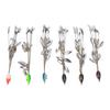 6 Pcs Umbrella Rigs with Sequin Fishing Rigs Lure 5 Arms 8 Blades for Fishing Bass Bait Lure