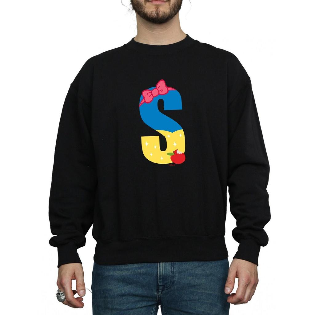 Disney Mens Alphabet S Is For Snow White Sweatshirt