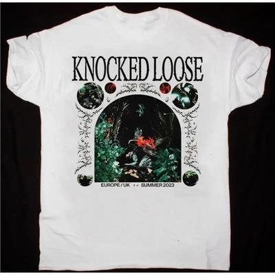 Vtg Knocked Loose Band 2023 Für Fans Baumwolle Weißes T-Shirt