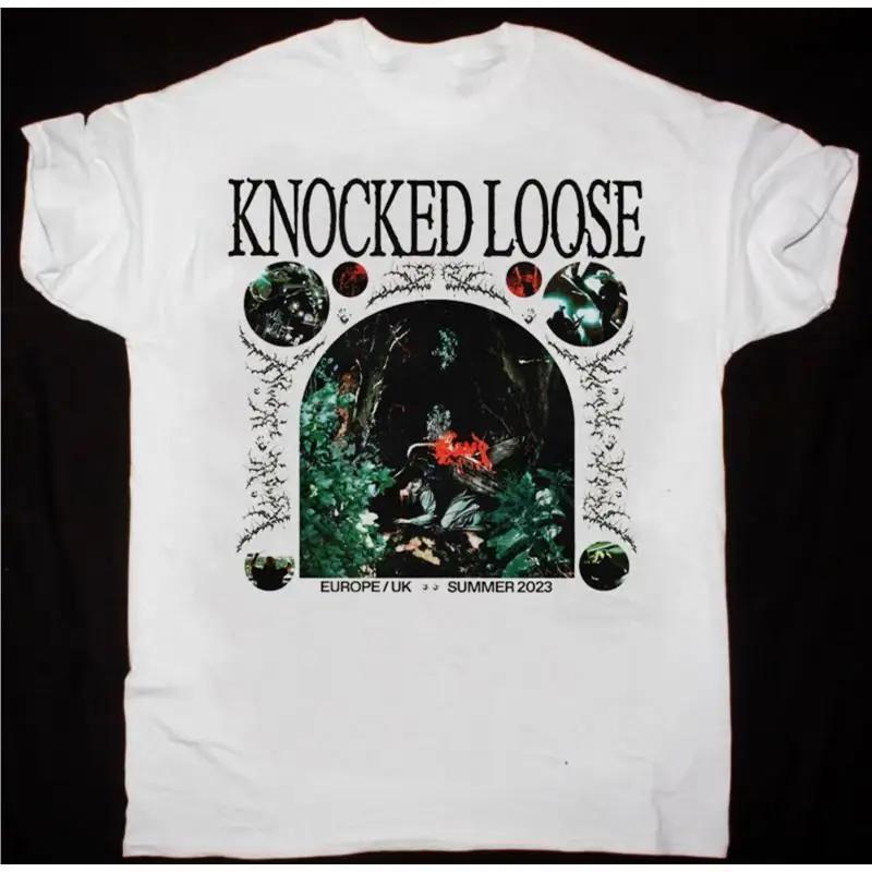 Винтажная футболка Knocked Loose 2023 Для фаната Хлопок Белый S разноцветный