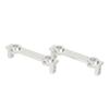 Front Rear Bumper Mount Anti Collision Plate Fixed Fits for RGT 1Celsius10 Rock Cruiser  86100 RC   Truck(Silver  6019S )