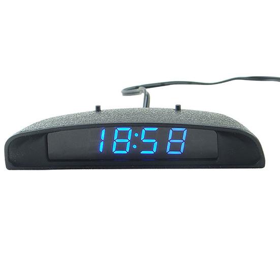 Orologio Elettronico 3-in-1 Visiera Parasole ABS LED Orologio Elettronico per Auto