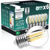 Lumiled 6X E27 P45 2.2W 470Lm Neutral LED Filament Bulbs