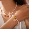 European and American Versatile Creative Color Bag Pendant, Stainless Steel Dripping Oil DIY Bracelet Necklace Accessories