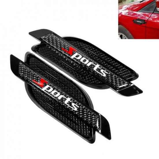 Вентиляционное отверстие на крыле, накладка, карбоновые спортивные наклейки на боковую часть кузова автомобиля