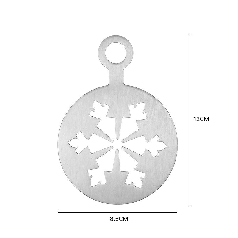 

Рождественский трафарет для украшения торта Пена Трафареты для латте-арта Трафареты Форма для выпечки в порошке Трафареты для выпечки своими руками Многоразовые формы для бариста