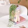 Small Fairy Head Planter Resin Girl Face Flower Pot Cute Cactus Pot for Balcony Yard Garden Desk Decor Gift for Women