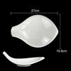 Pure White Plastic Irregular Plate Dish Commerce Serving Tray BBQ Picnic Plates Dessert Snacks Fruit Dishes Kitchen Tableware