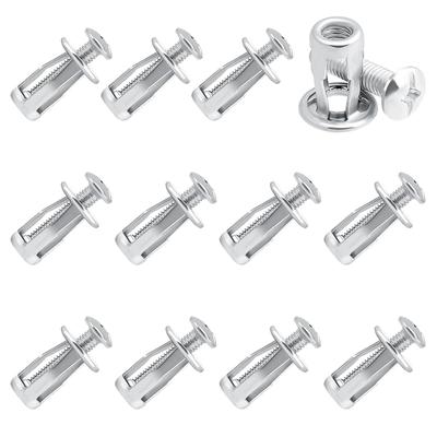 ABBY-12 PCS Hollow Door Anchor Screws Set Hollow Metal Cavity Fixing M6 Jack Nuts Insert Nuts Petal Nuts For Wall Steel Pipe