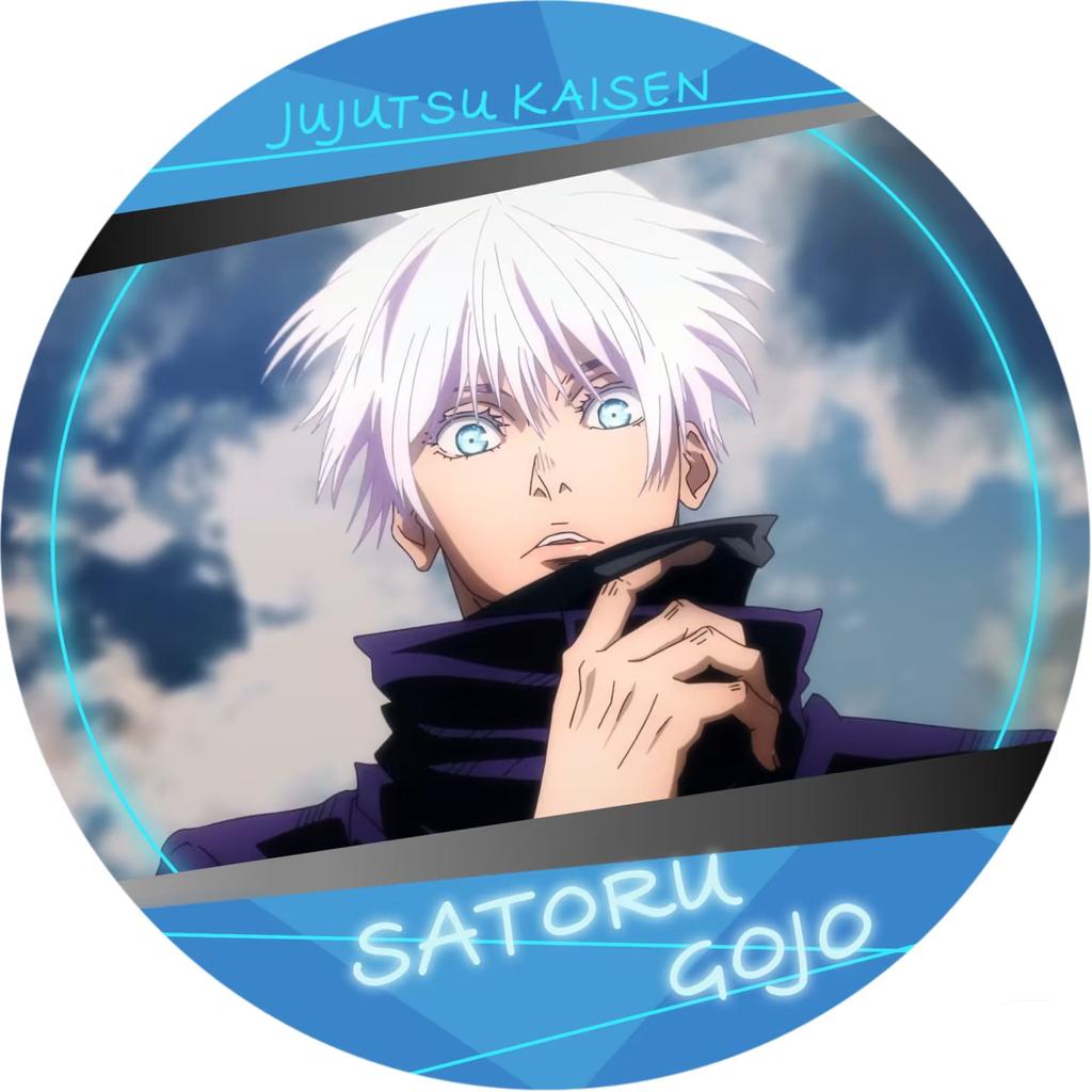 Anime Jujutsu Kaisen Gojo Satoru Tinplate Brooch Pins, Figure Icon Badge, Handmade Brooches, Breastpin for Backpack Clothes