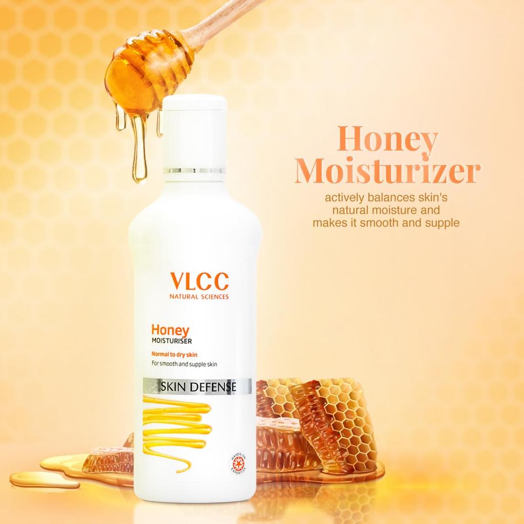 VLCC Honey Moisturiser 100 G Pack Of 2 Deep Moisturizing Lightweight Cream For Soft Smooth Hydrated Skin Daily Use