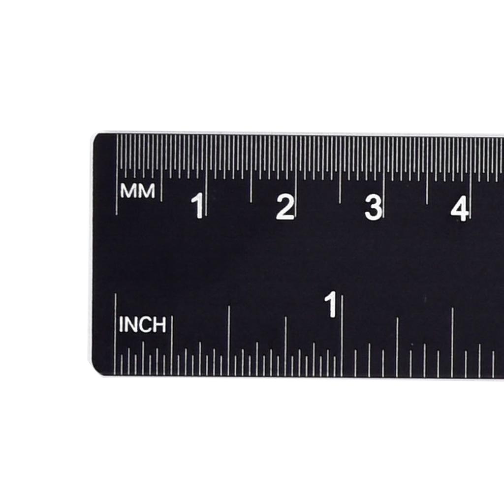 Aluminum Rulers 15/30cm Precision Measurement Tool with Clear Scale Easy To Carry for Students & Drafting Enthusiasts