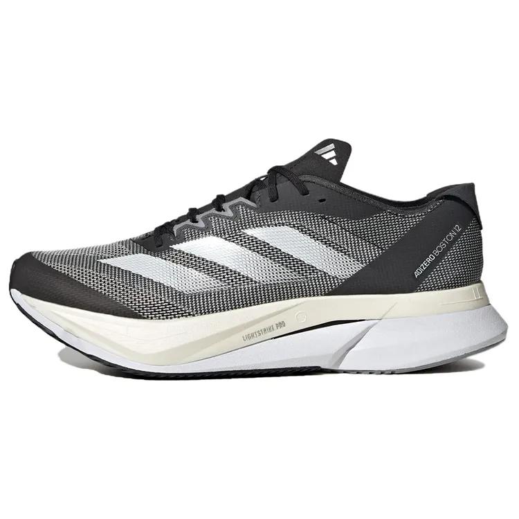 adidas Adizero Boston 12 'Black White' (Unisex) Core Black / Cloud White / Carbon Running Shoes ID4234