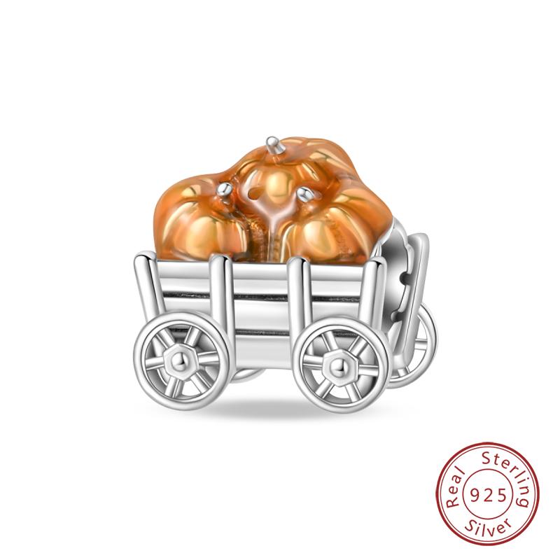 100% Copper Autumn Harvest Series Brown Music Squirrel Scarecrow Pumpkin Maple Leaves Charms Beads Diy Jewelry Gift