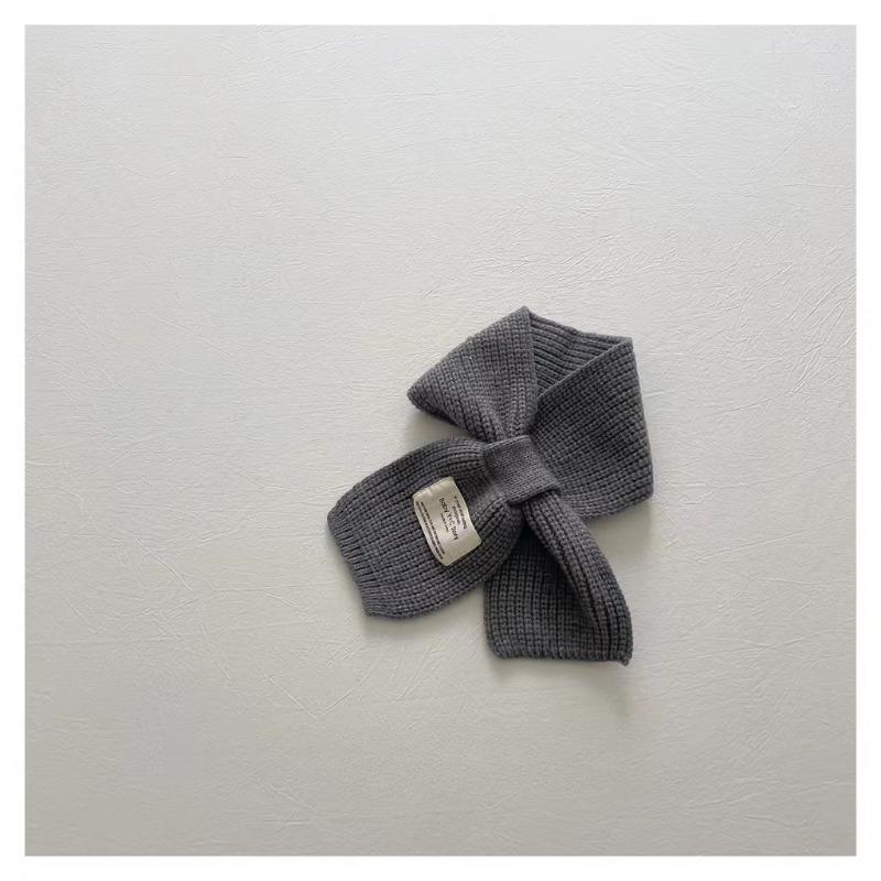 Eșarfă moale tricotată pentru copii, iarnă caldă pentru sugari, copil mic, șal pentru gât, modă pentru copii, fată, băiat, eșarfe pentru bebeluși, batic de culoare uni