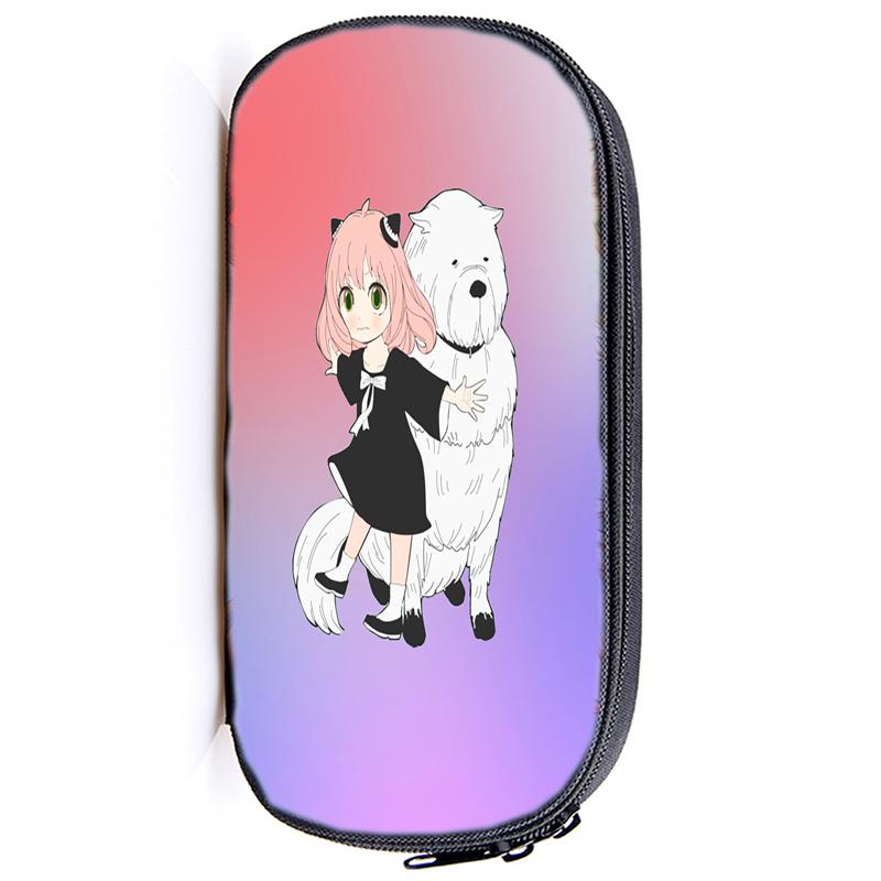 Spy X Family Pencil Case Anya Forger Multifunction Pencil Pouch School Supplies Pen Case Stationery Pencilcase