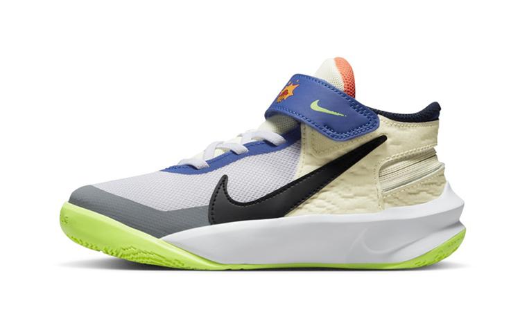 

Nike Team Hustle D 10 FlyEase PS White Multi-Color FB1881-101 28