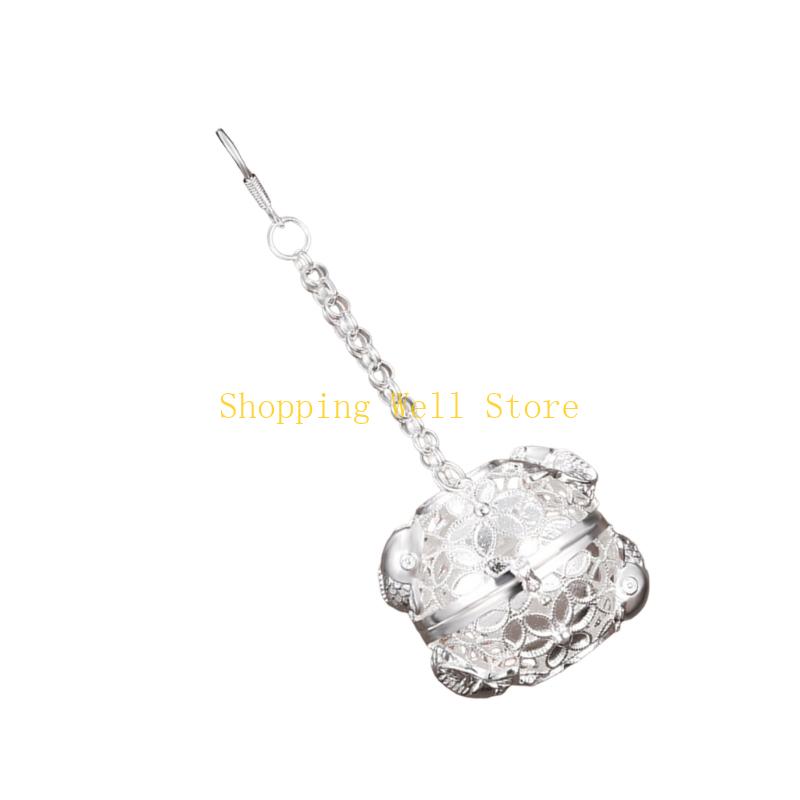 KX4B Elegant Brass Aromatherapies Ball Hanging Incenses Ball for Home Interior Decors