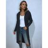 Womens Oversized Crochet Cable Knit Hooded Cardigan Long Sleeve Loose Fit Sweater In Solid Colors