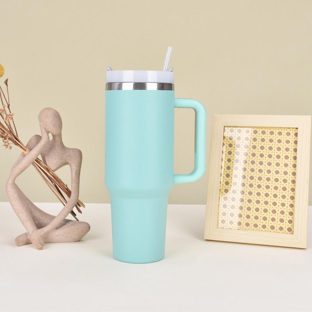 Handle Ice Bully Cup Large Capacity Stainless Steel Thermos Cup with Straw Accompanying Car Cup