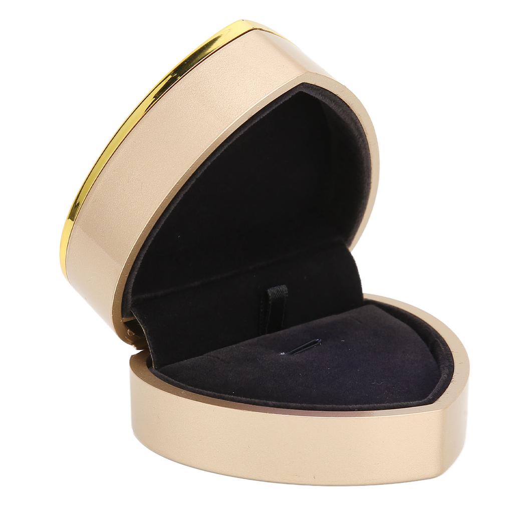 Heart Shaped Necklace Box Elegant Jewelry Display Gift Box with LED Light for Proposal
