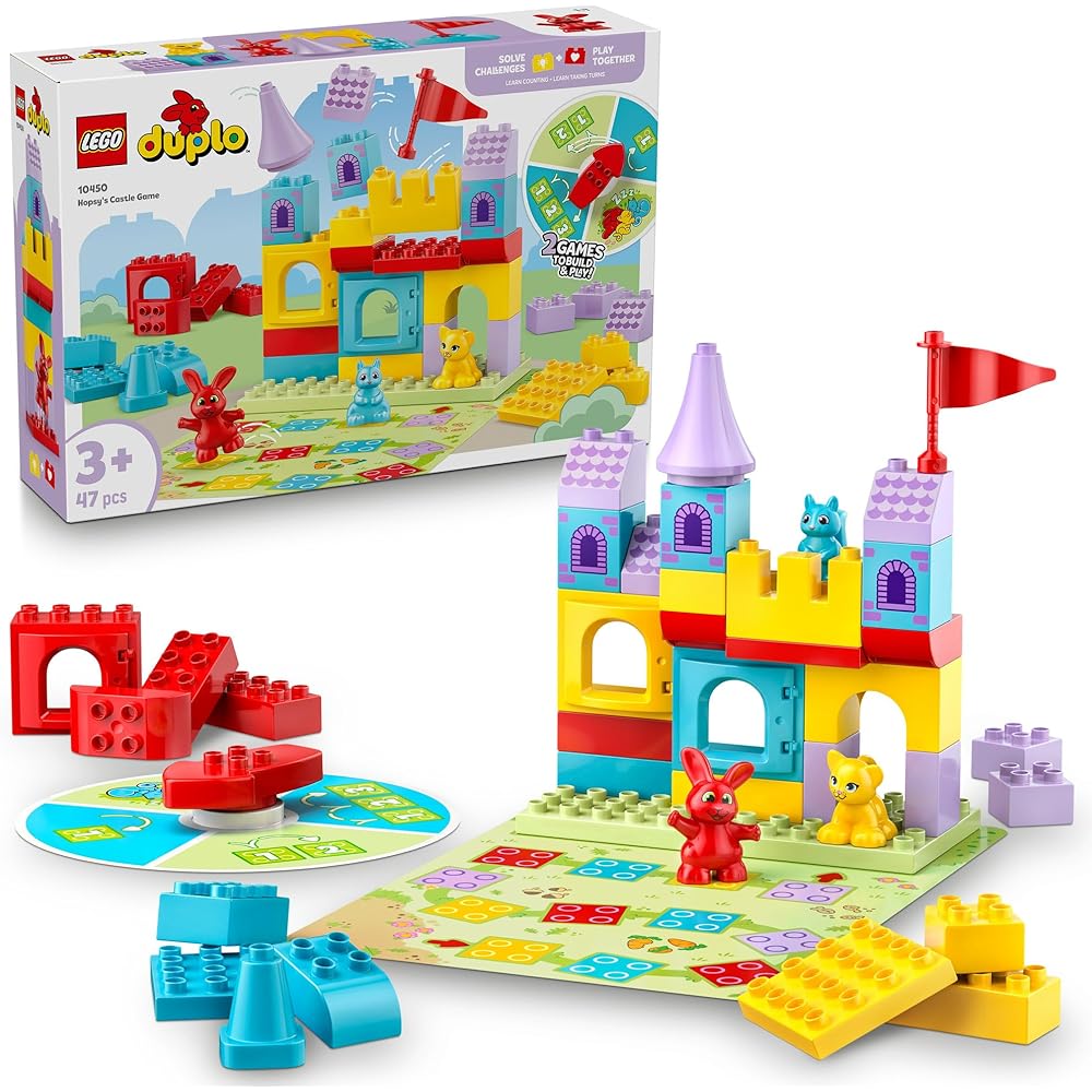 

LEGO DUPLO Hopsey Castle Game Toy Building Blocks Educational Playset for Kids Ages 1.5 to 6 Years