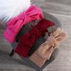 Corduroy Bowtie Headband Large Wash Face Hairband Elegant Bowtie Hair Hoop  Ladies