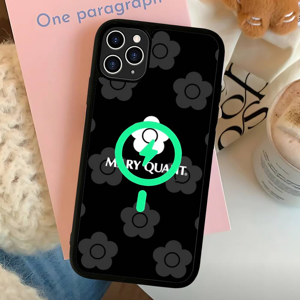 Fashion M-Mary Q-Quant For Magnetic Wireless Phone Case For IPhone 17 16 15 14 13 12 11 Pro Max Plus Mag Phone Cover