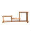 Bamboo Display Shelf Color Tiered Decorative Rack Compact with Tiers for Tea