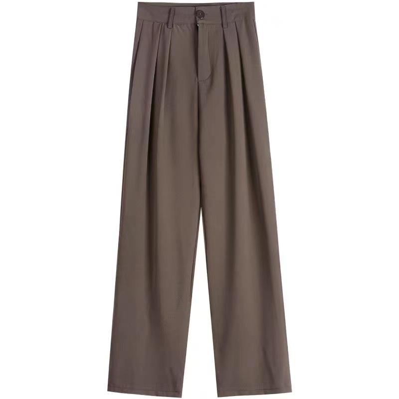 Womens Casual High Waisted Palazzo Pant Flowy Wide Leg Trousers Summer Work Pants with Pockets