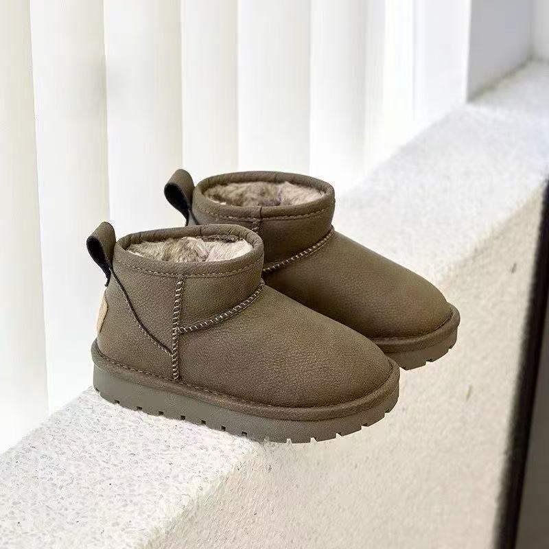 

Children’s Waterproof Winter Boots – Velvet-Lined, Thick Cotton for Boys & Girls Size 27, Inner Length 17.2 cm