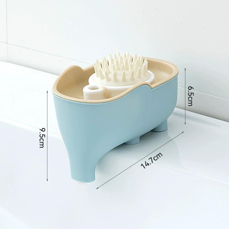 Мыльница для душа Мыльница НОВАЯ Двухслойная Креативная Милый Слон Ванная Комната Аксессуары Декор для Дома