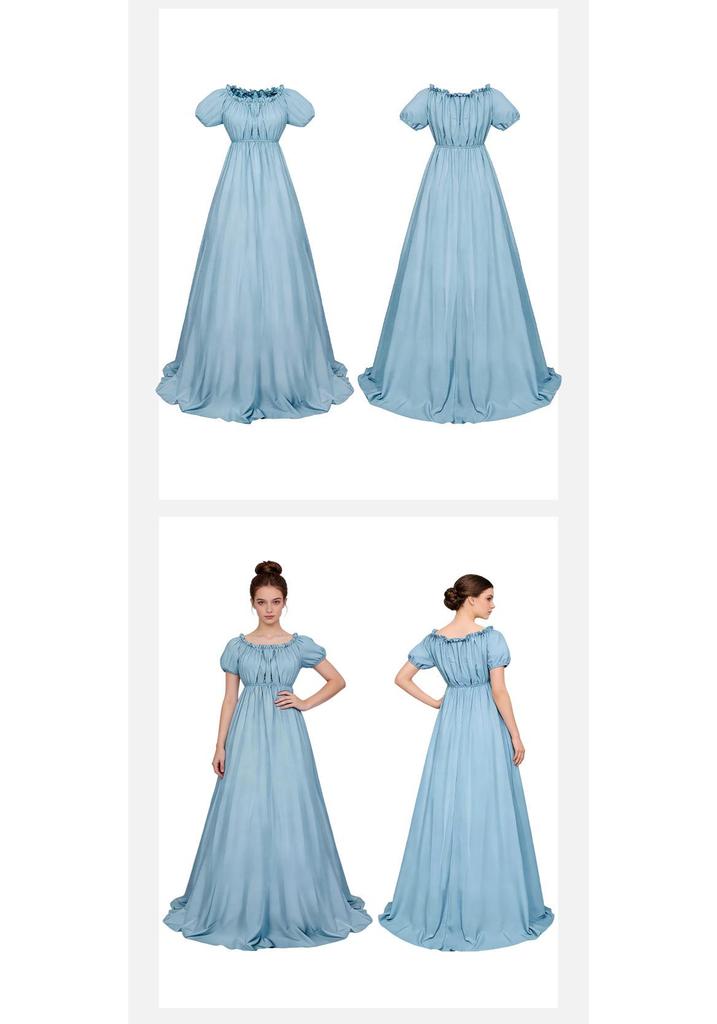 Regency Era Bridgerton Victorian Cosplay Gown for Halloween