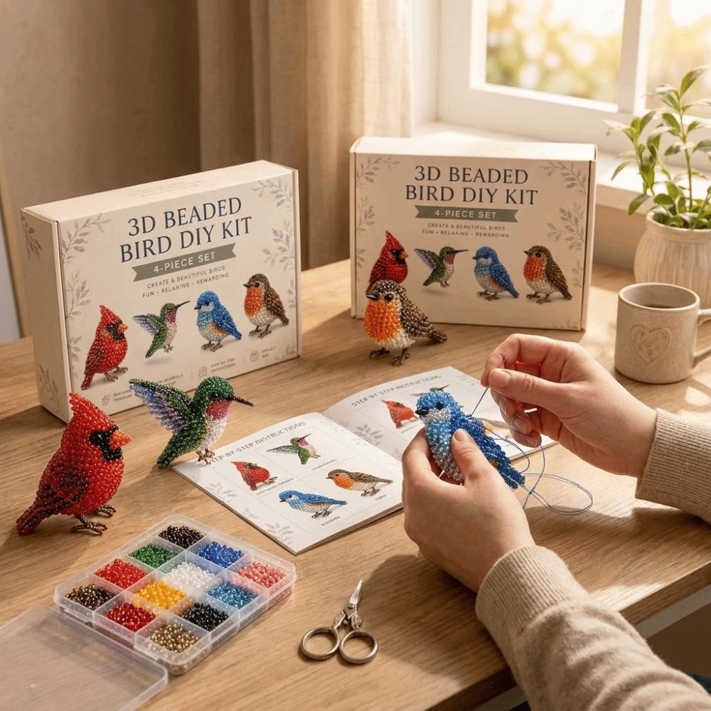 Handgemachtes 3D Perlen Haustier Schlüsselanhänger Bastelset Buntes Perlenstickerei Kunst Handwerk Set Für Kinder