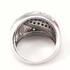 Black White 'Romy' Silver Ring