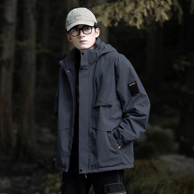 Vindtät och Vattentät Assault Suit Plus Size Jacka Herr Utomhus Vandringsdräkt