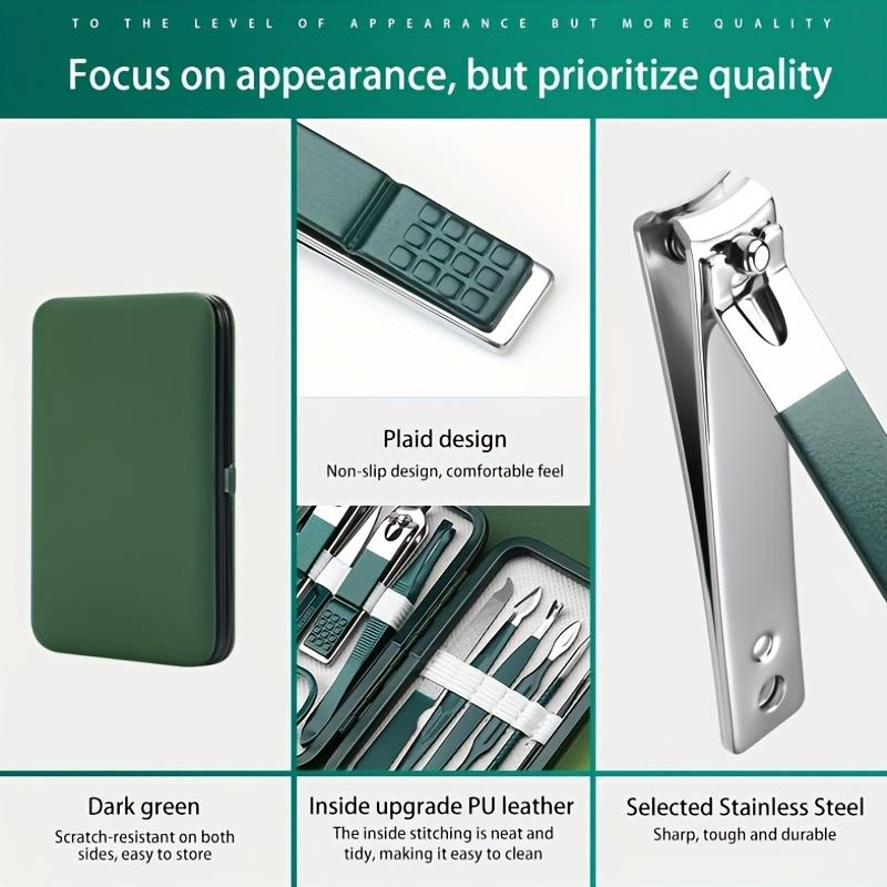 Xiaomi 7pcs Manicure Set Stainless Steel Nail Clippers, Nail File, Ear Cleaner, Concave Blade, Unscented, Fingernail Care Tools