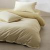 Cotton Flannel Bedding Set Solid Color Soft Warm Bed Sheets Pillowcases Home
