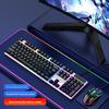 USB Wired Gaming Keyboard & Mouse Set - Mechanical Feel, Universal for Desktop & Laptop