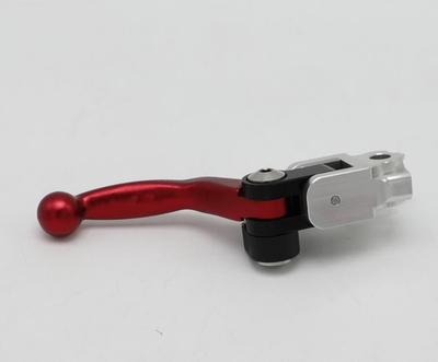 Red 4 Directions Folding Pivot Brake Lever For Honda Cre250X 2007-2012 Crf250R Crf450R 07-15