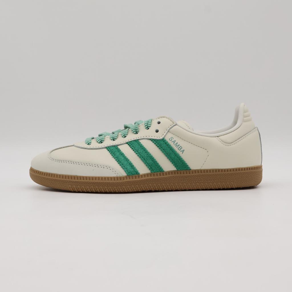 JI3906 Adidas Originals Samba OG Off White Court Green Hazy Green (Women's)
