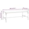 819390 vidaXL Table basse Sonoma gris 100x50x35 cm Bois d'ingénierie