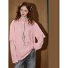 COOLHUT Women's Layered-Look Printed Long Sleeve T-Shirt