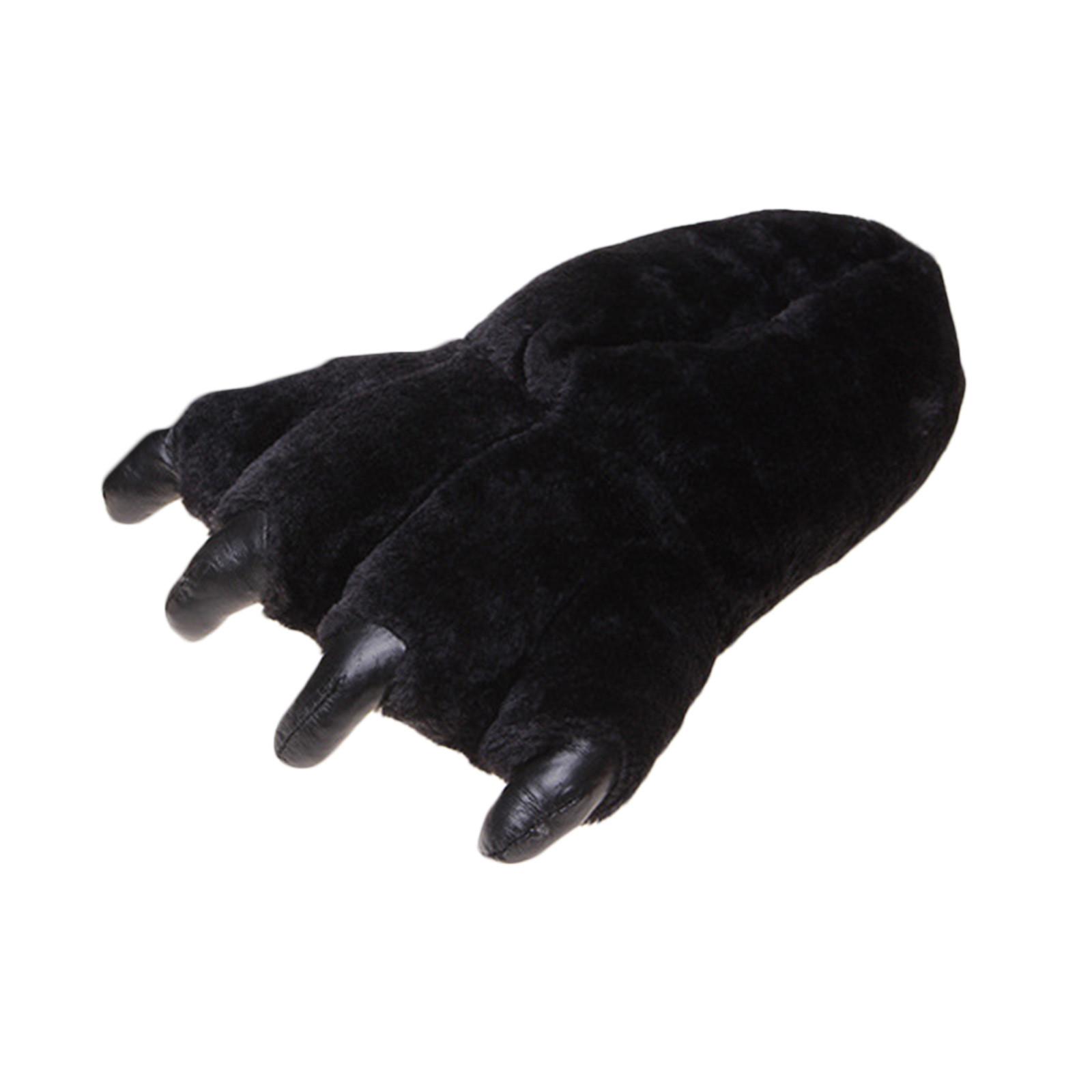 

Хлопковые тапочки для любителей теплой обуви, мужские и женские домашние плюшевые тапочки One Size чёрный