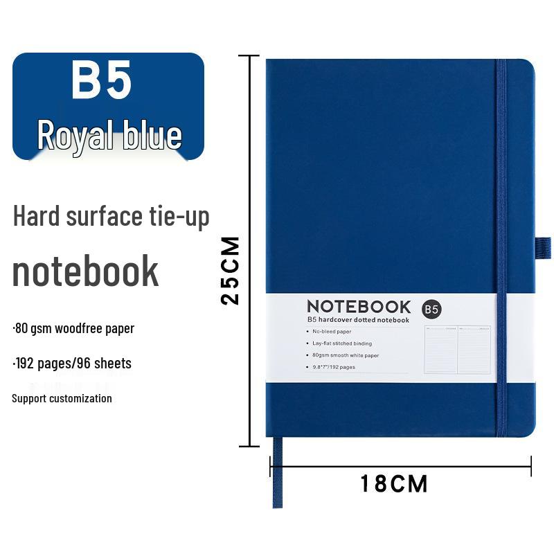 Creative A5 Business Notebook with Elastic Band - Thick & Simple Student Diary