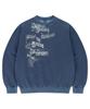 MAHAGRID Disorder Pigment Sweatshirt Blue(Mg2Efmm457A)