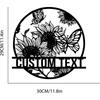 Metal Garden Stake Sign, Custom Name Flower Decor, Yard Art Stake, Personalized Garden Ornament, Outdoor Metal Plant Marker