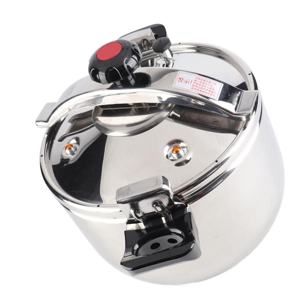 Household Stainless Steel Pressure Cooker Canner Explosion Proof Double Bottom Pressure Cooker for Gas Stoves Induction Stoves